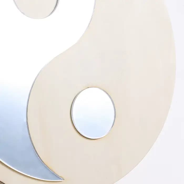 Miroir en bois décor à la maison Boho miroirs muraux pour salon chambre Tai Chi Yin Yang