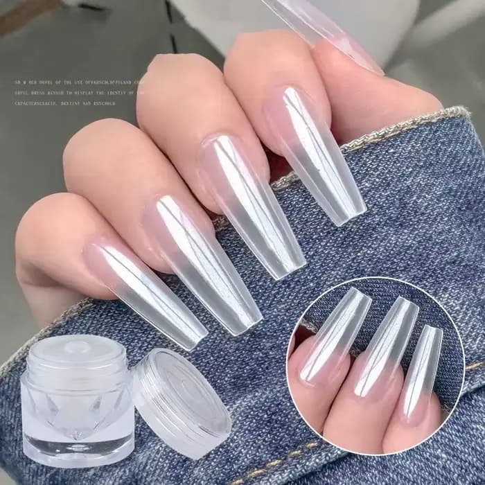 Poudre de cristal plaquée miroir pour Nail Art