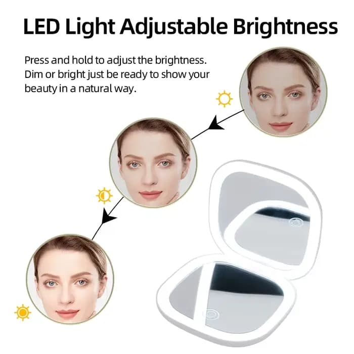 Miroir de maquillage éclairé par LED