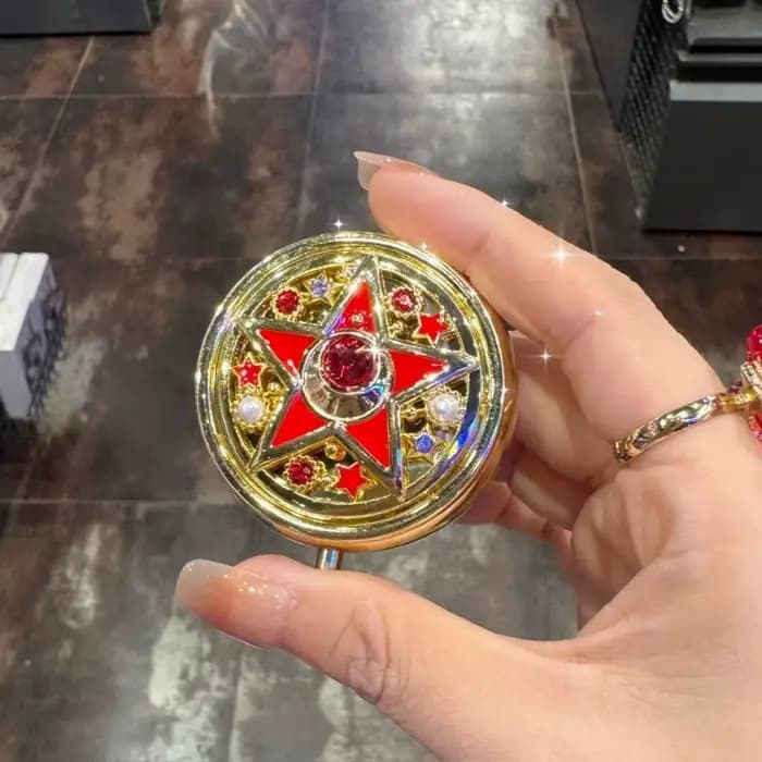 Miroir de maquillage à paillettes Sailor Moon