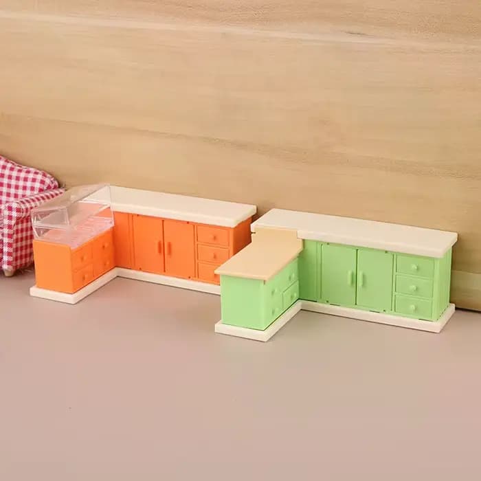 Mini armoire de rangement pour maison de poupée, modèle de comptoir, accessoire de mobilier pour magasin de proximité, décoration pour maison de poupée, 1/12