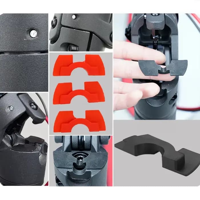 Nouveaux coussins d'amortissement en caoutchouc entretoise amortisseur de vibrations accessoires Pack pôle fourche avant Vibration pour Xiaomi M365 1S Pro Scooter