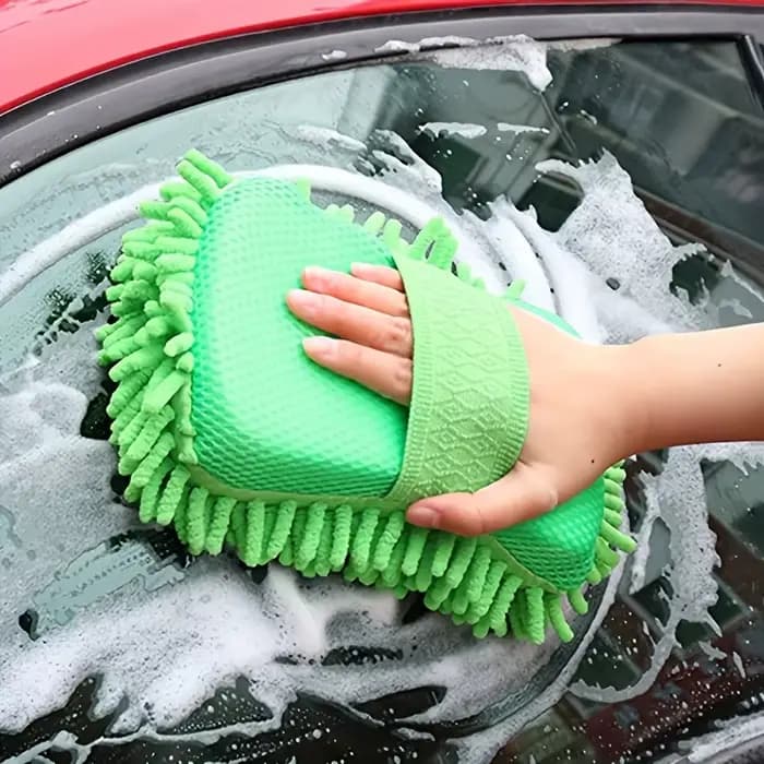 Éponges de nettoyage pour voiture - Fibres de corail haute densité, poignée ergonomique résistante aux rayures pour le detailing automobile et l'entretien des surfaces