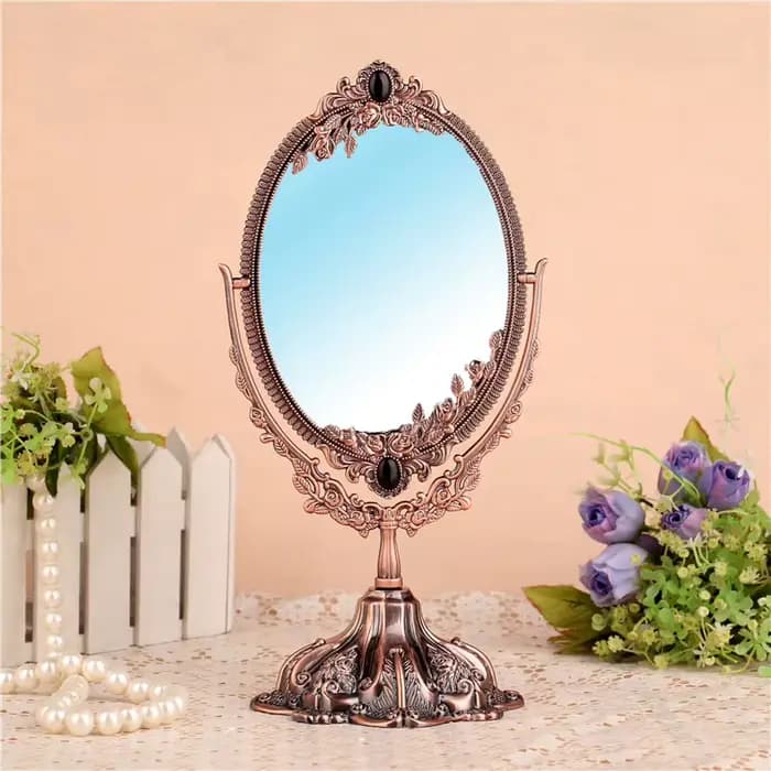 Miroir mural ovale De Style européen pour femmes