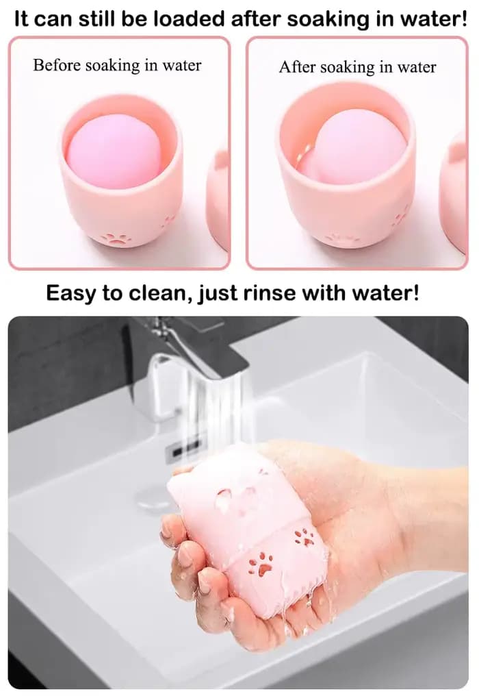 Porte-éponge de maquillage en Silicone