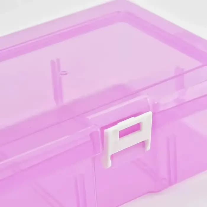 Boîtes de rangement en plastique transparentes, pour bijoux, accessoires de quincaillerie, petits articles, bricolage artisanat cosmétiques