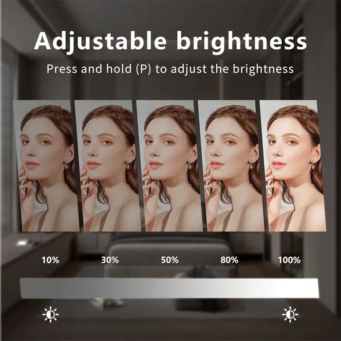 Miroir de courtoisie avec lumières