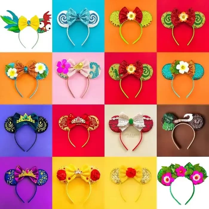 Disney raiponce oreille bandeau pour adultes emmêlé Mickey Mouse caméléon bandeaux femmes filles enfant tournesol cheveux accessoires cadeau