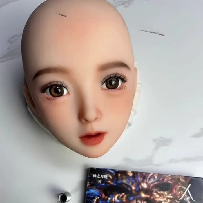 Maquilleur novice copie spéciale peinture pratique d'introduction scène maquillage tête factice même imitation silicone