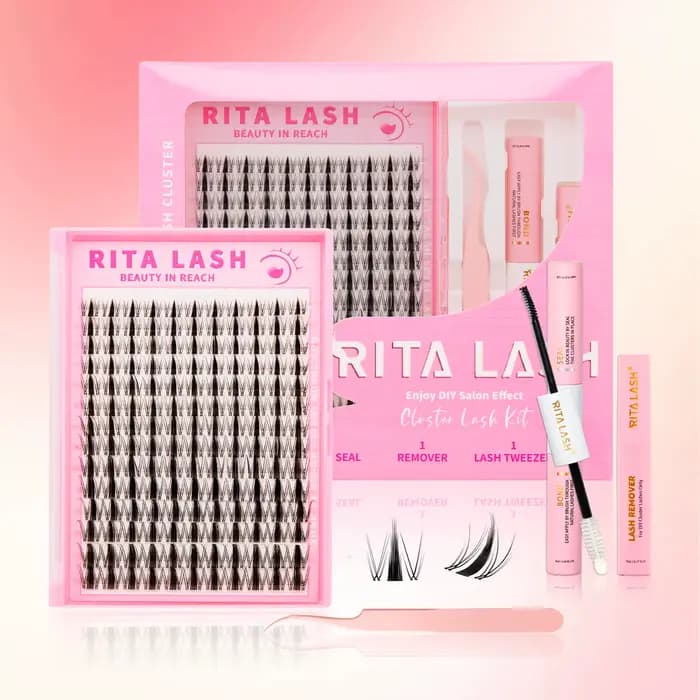 RITALASH 154 pièces D Curl Cluster Kit de cils