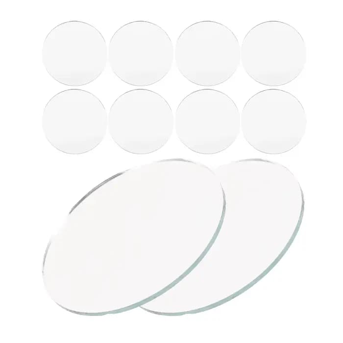 10 pièces de petits miroirs ronds circulaires