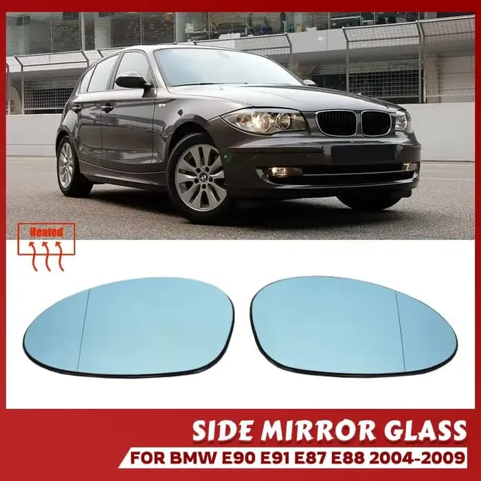 Rétroviseur latéral gauche et droit en verre blanc bleu, extérieur pour BMW E90 E91 E92 E93 E80 E81 E87