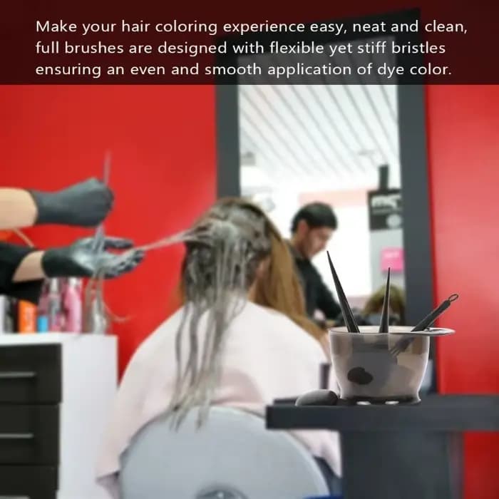 Ensemble de bols de brosse de embaupour cheveux avec bouchons d'oreille