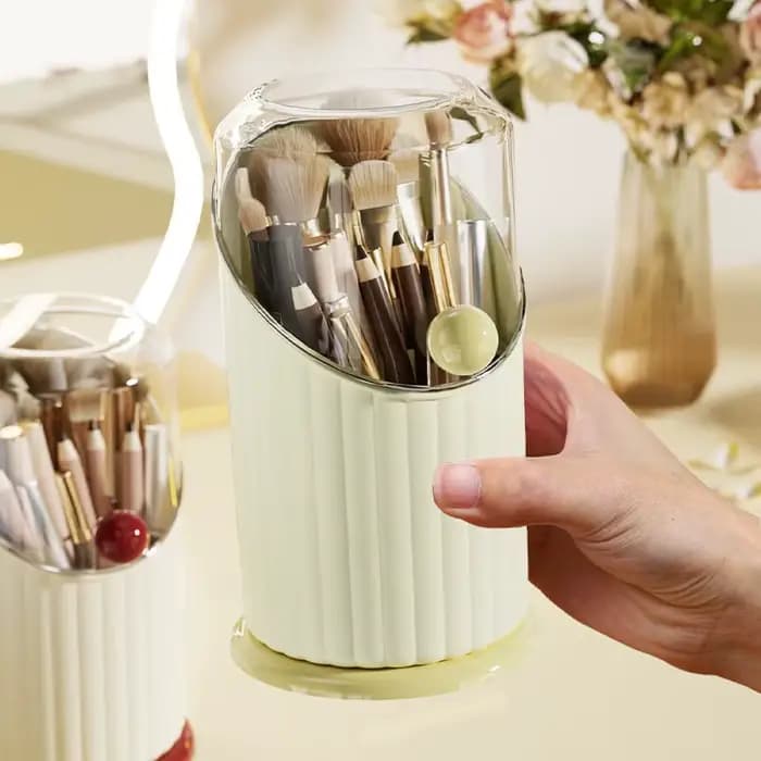 Boîte de rangement pour pinceaux de maquillage