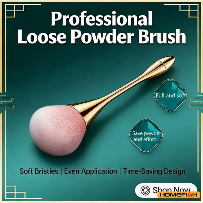 Petit pinceau à poudre moelleux et doux pour le blush