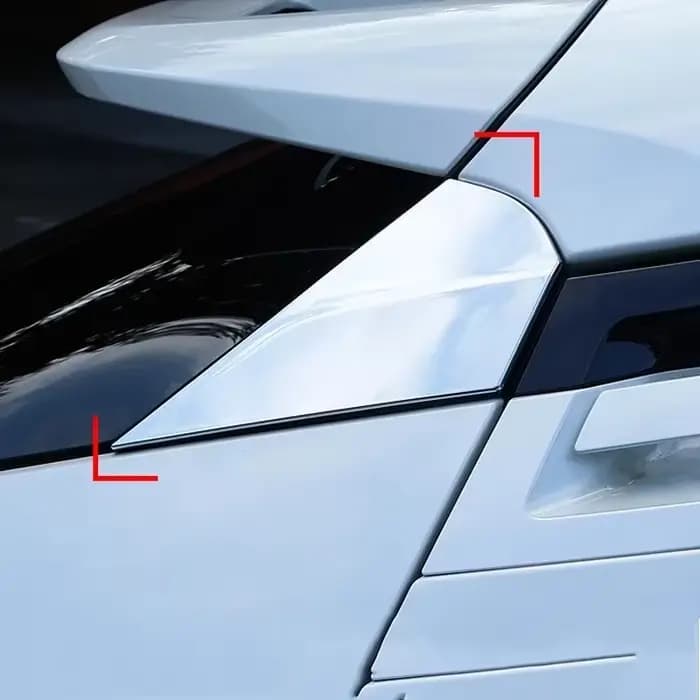 Becquet de fenêtre arrière ABS, couvercle latéral, garniture triangulaire, accessoires de décoration, pour Toyota CHR C-HR 2018 2019 2020 2021 2022 2023
