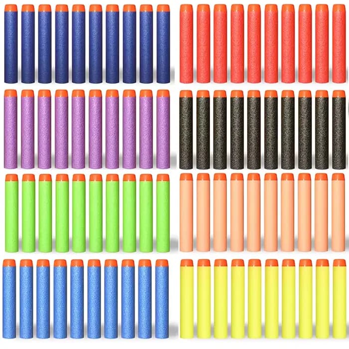 100/50pcs 7.2cm recharge fléchettes balles pour Nerf n-strike Elite série Blasters enfants jouet pistolet balle molle pistolets en mousse accessoires