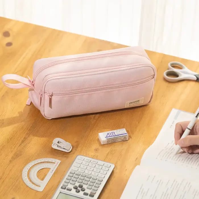 Étui à crayons zippé grande capacité