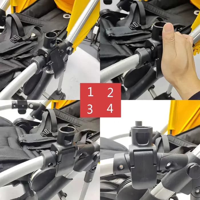 Accessoires de poussette pour bébé, barre pare-chocs pour Bugaboo Bee3/5 et Babyzen yoyo, accoudoir, guidon, assiette à dîner, accessoire de landau en cuir PU