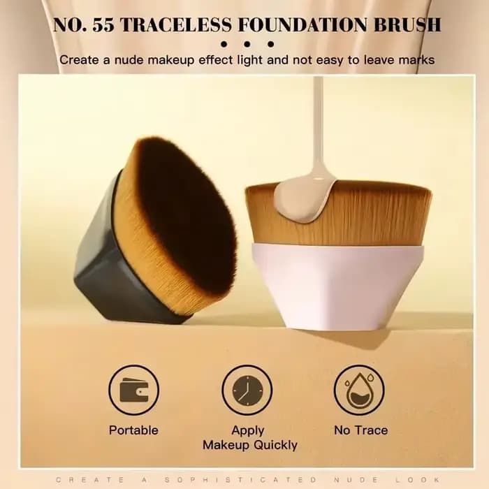 Nouveau pinceau de maquillage magique fond de teint liquide BB crème sans Trace doux haute densité fibre cheveux facile à transporter filles outils de beauté