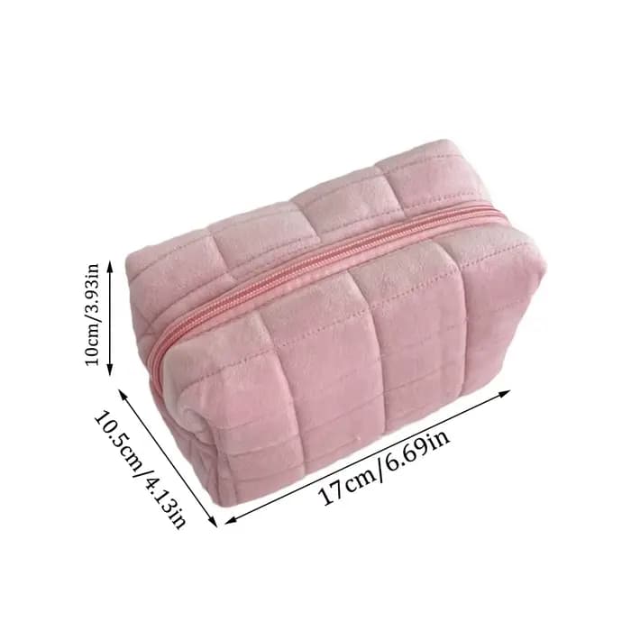 Pointrousse de maquillage en peluche pour femmes