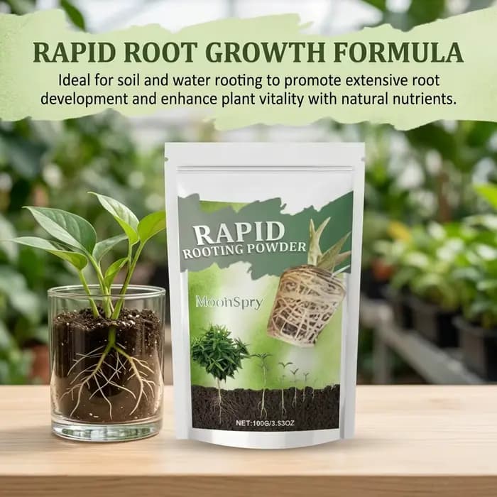 Hormone d'enracinement en poudre à action rapide, stimulateur de racines pour plantes, idéal pour le jardinage domestique, plantes en pot, semis, bio-stimulant organique