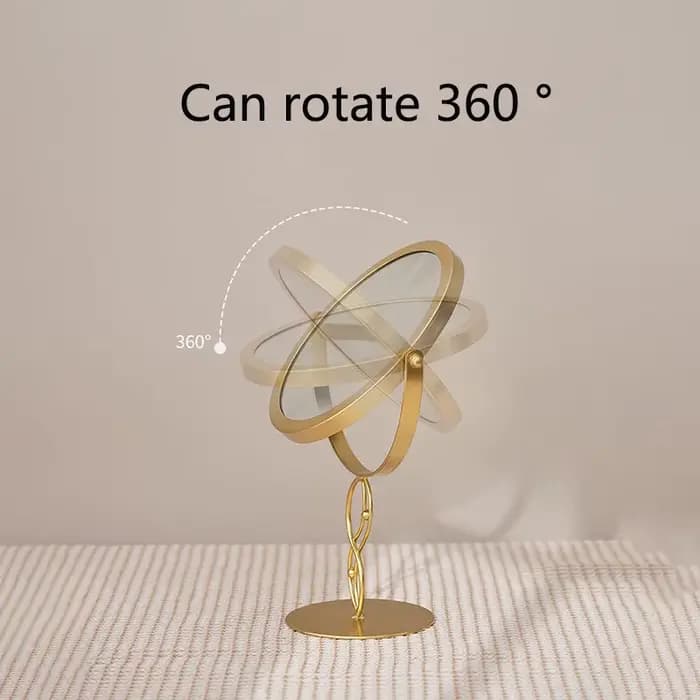360 ° Miroir de maquillage de bureau rotatif