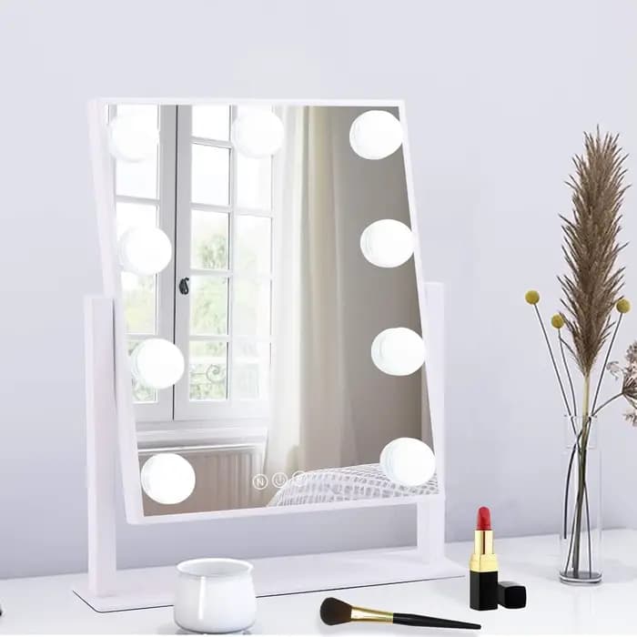 Miroir de courtoisie avec lumières