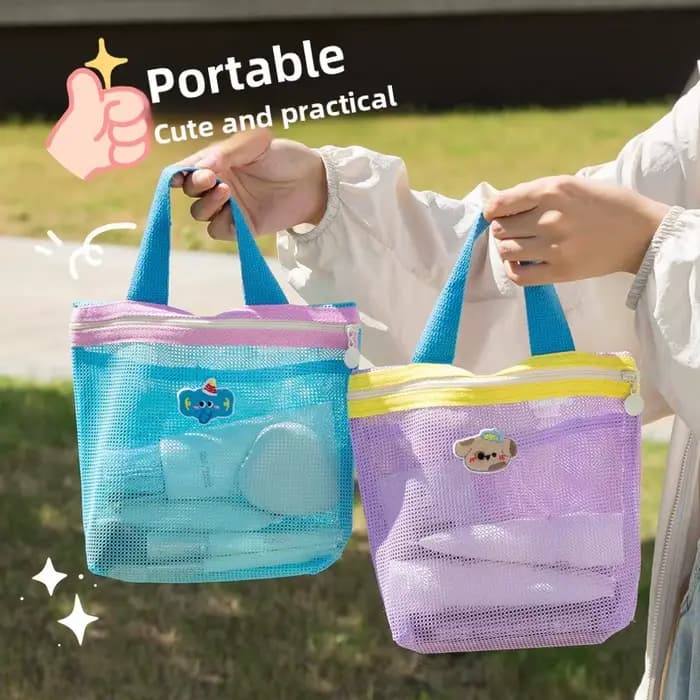 Sac de toilette portable en maille