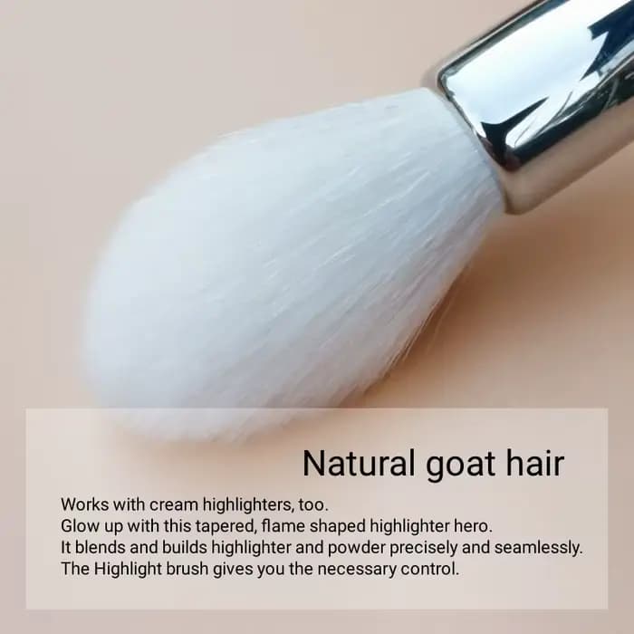 Surligneur brosse maquillage naturel chèvre cheveux mélange fard à joues
