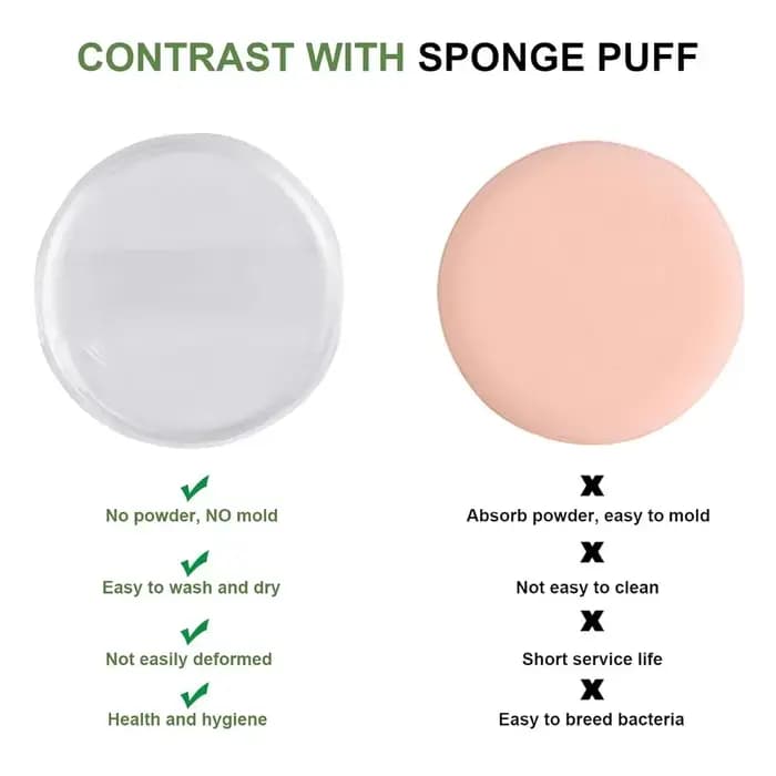 Éponge cosmétique en Silicone