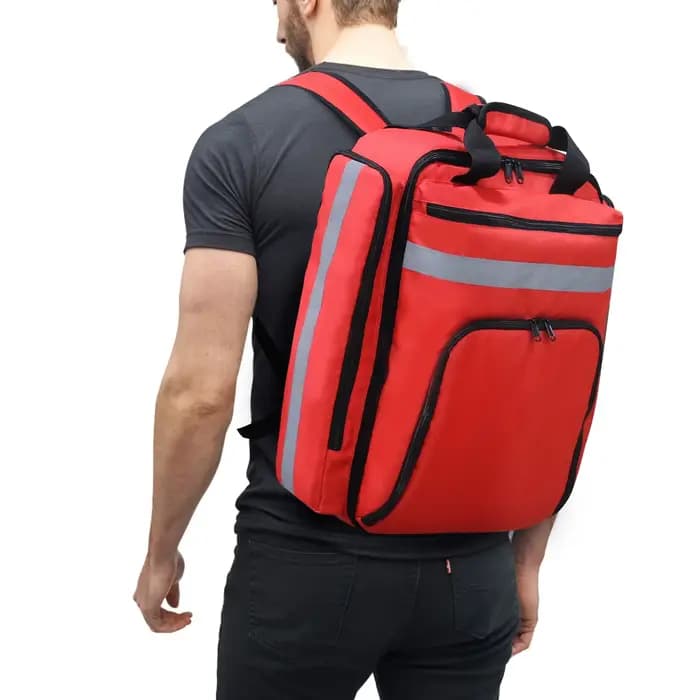 Kits de premiers secours pliables d'urgence, grande capacité, sacs à dos de rangement triés, kits de survie pour le camping en plein air, kits médicaux