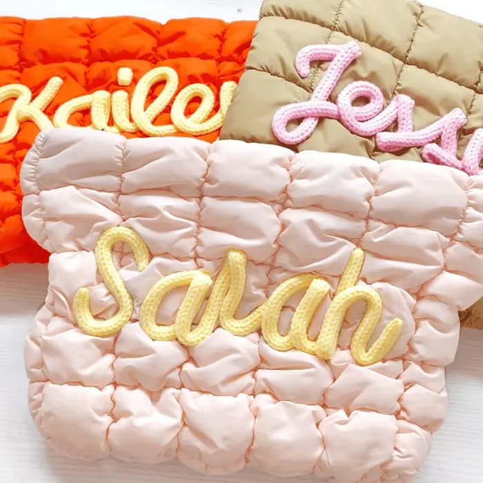 Pochette à maquillage personnalisée