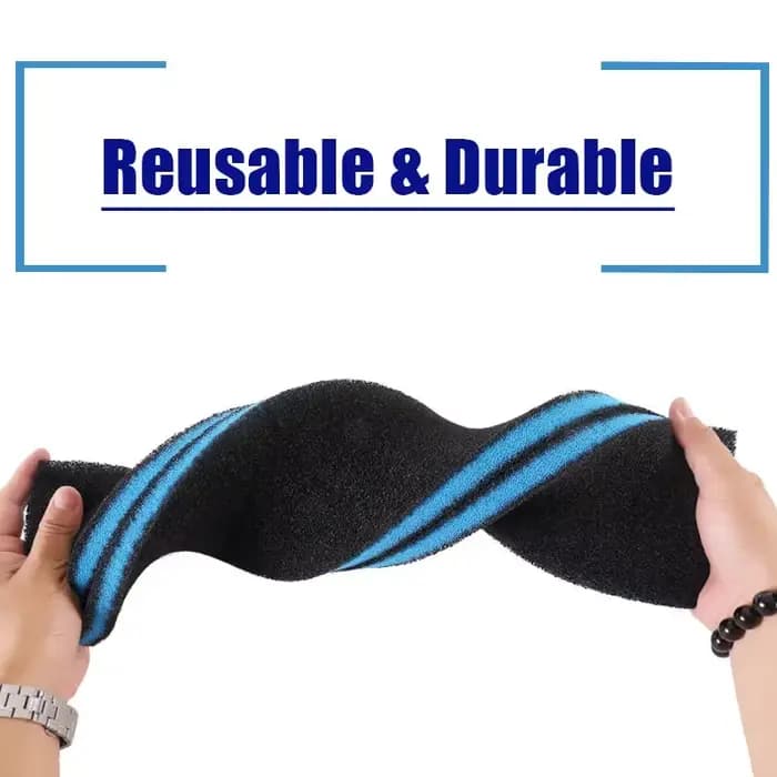 Filtre à charbon actif pour Aquarium, Bio-éponge en coton, Purification de l'eau haute densité, accessoires pour Aquarium