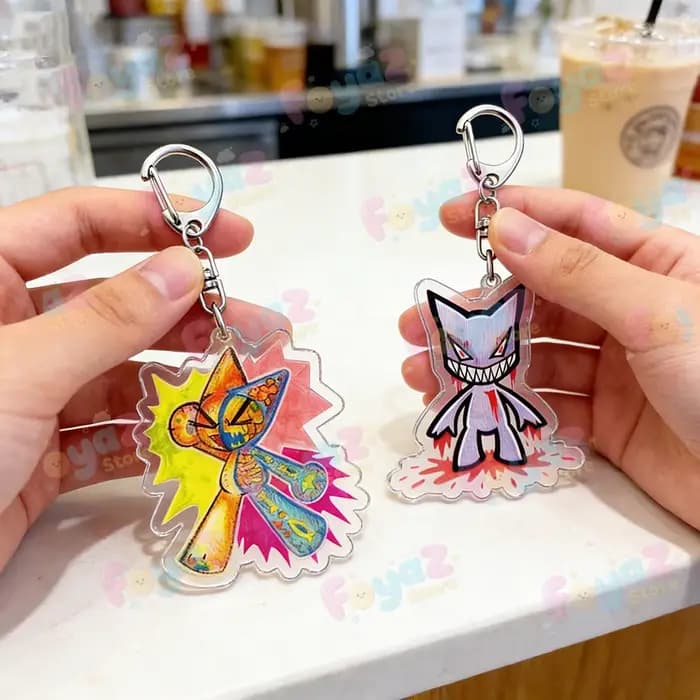 Porte-clés de mode, accessoires de sac, porte-clés mignons de chat de dessin animé, bijoux Breakcore, cadeaux pour fans et amis