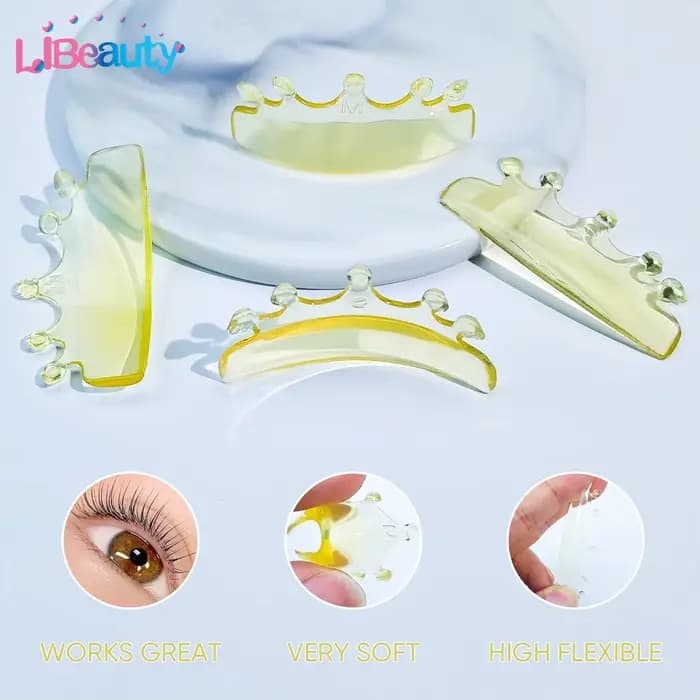 Libeauty 4 pièces Silicone cils Perming Lash Lift Pad levage