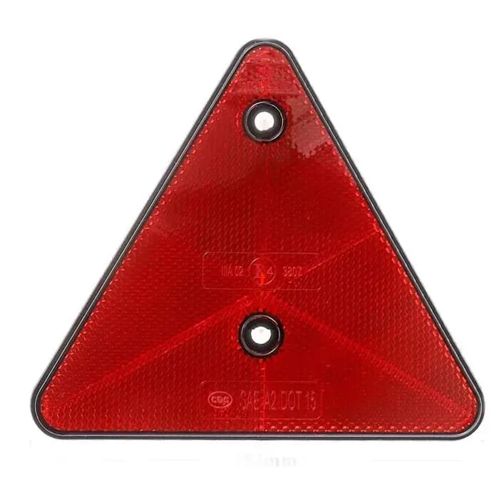 Réflecteurs triangulaires rouges réflecteurs arrière avertissement de sécurité pour remorque vélo moto camion bateau accessoires de voiture ﻿