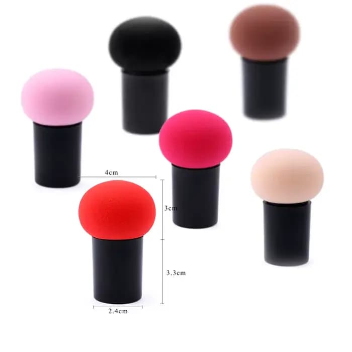 Éponge cosmétique à main tête de champignon