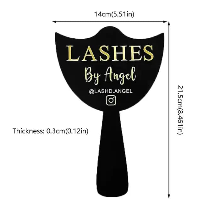 Miroir de poche pour technicien en extensions de cils