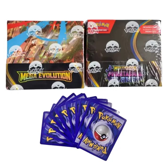 MEGA EVOLUTION SCARLET&VIOLE 360PCS/Set Carte Pokémon 151 Prismatic Evolutions Black Bolt Booster anglais Carte de combat et de collection