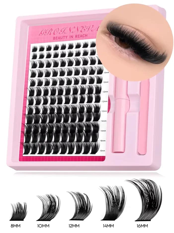 GROINNEYA Kit de grappes de cils