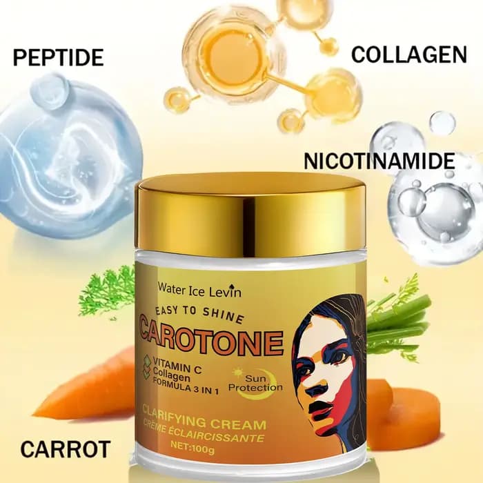 Avec Vitamine C + Collagène & protection solaire pour clarifier l'éclataire et une éclatage cutanée longue durée. 100g