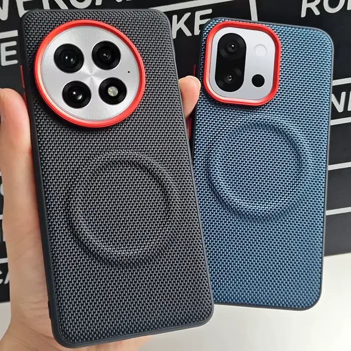 Étui pour OnePlus 13 luxe en cuir PU magnétique sans fil charge protéger couverture arrière pour OnePlus 13s 13T 13R Ace5 Pro coque Funda