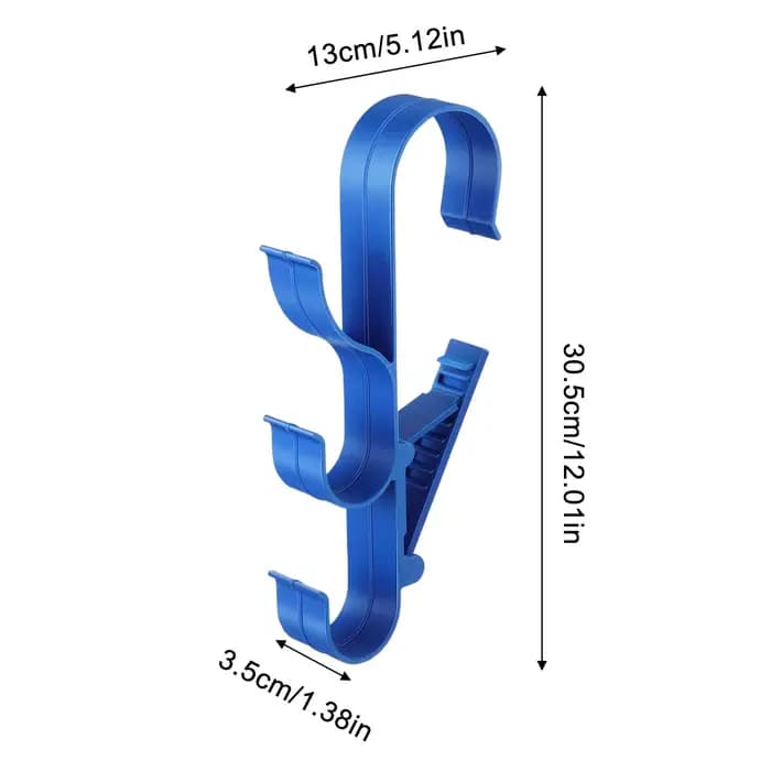 Lot de 2 supports en plastique pour épuisette de piscine, crochets pour poteaux de piscine, accessoires pour spas extérieurs