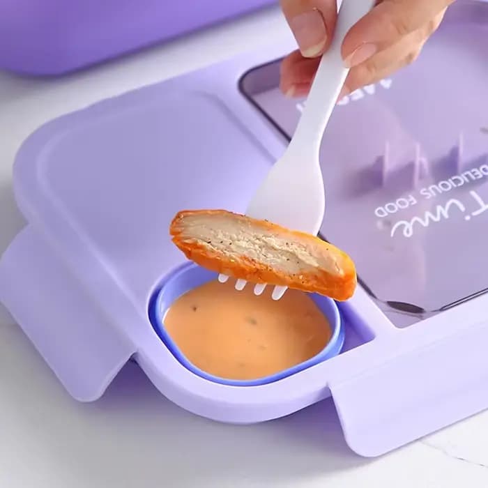 Bento Lunch Box for Kids Girls, Cartoon Students, Kawaii Cute Metropolitan, 3 Grid Sandwich, Snack Food Box, Special Canteen, Food Storage