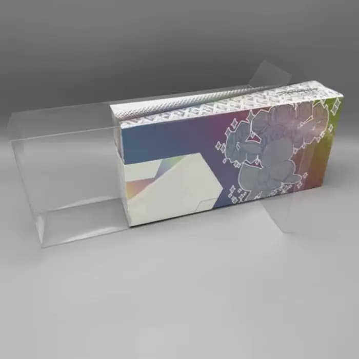 Boîte de protection transparente pour Eevee SPC Prismatic Evolutions/PTCG, boîte de rangement de collection, boîte renforcée en PET, version américaine