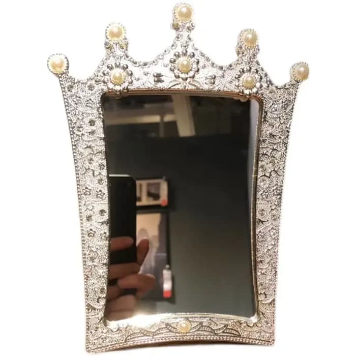 Miroir de maquillage princesse rétro européen simple face
