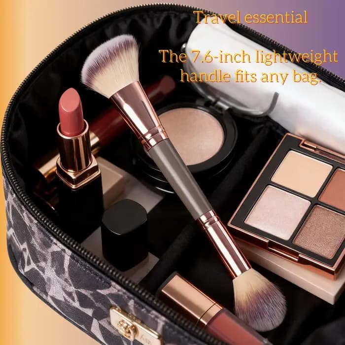 2 pinceaux de maquillage à double extrémité pour mélanger les liquides
