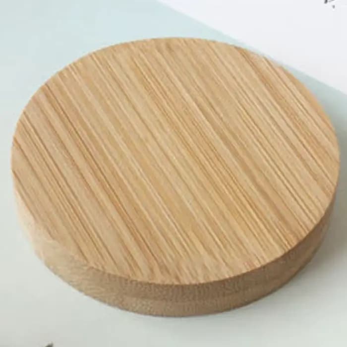 Mini miroir de maquillage en bois