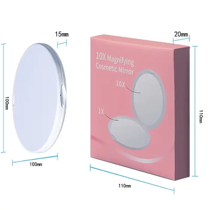 Mini miroir de maquillage Compact de poche